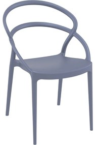PIA záhradná stolička dark grey