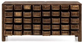furniture-nabytek.cz - Masívny príborník Madurai z recyklovaného dreva, neupravený, hnedý – 150×40×75 cm