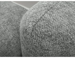 Sivá ženilková rozkladacia/s úložným priestorom rohová pohovka (ľavý roh/s leňoškou) Mele – Makamii