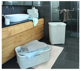 Svetlokrémový kôš na bielizeň Curver Hamper, 60 l