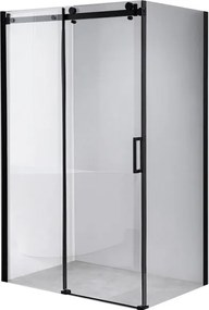 BPS-koupelny Obdĺžnikový sprchovací kút BS14C 120x90 čierna/transparent - bez vaničky