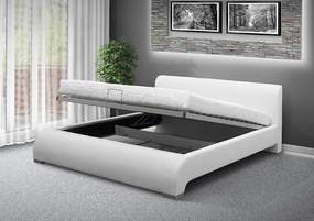 Nabytekmorava Luxusná posteľ SEINA NEW 200x120cm farba čalúnenia: eko koža čierna