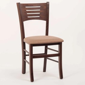 Stima Stolička VERONA s čalouněným sedákem Vyberte odtieň ->: Tmavo hnedá, Vyberte látku ->: LUX Camel 2