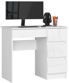 PC stolík Benicio II (biela + biely lesk) (P). Akcia -22%. Vlastná spoľahlivá doprava až k Vám domov. 1069649