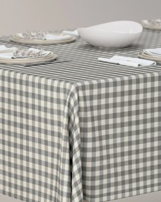 Obrus na stôl obdĺžnikový farba produktu sivá látka vzorované