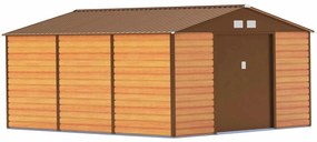 Záhradný domček 340 x 382 cm, hnedý