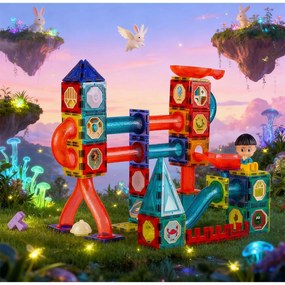 Svietiace vzdelávacie magnetické stavebnice 150 ks RK-782 Ricokids