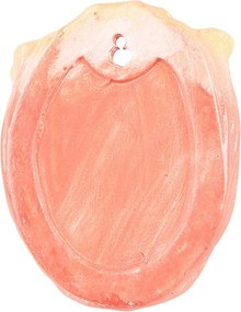 Oranžový nástenný kvetináč v tvare kvetu tulipánu - 12*8*15 cm