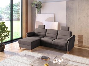 XXXLutz ROHOVÁ SEDAČKA, textil, tmavohnedá Sit & More - Sedačky - 000144019737