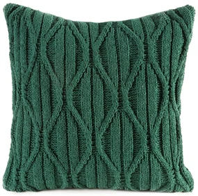 VIANOČNÁ DEKORAČNÁ OBLIEČKA NA VANKÚŠ SWEATER 45X45 CM ZELENÁ