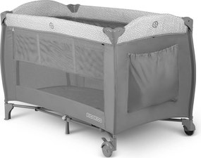Ricokids Cestovná postieľka + matrac + taška 125x65x78cm RK-242 sivá