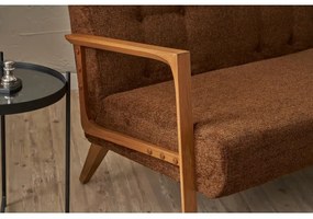 Dvojmiestná pohovka TUMI hnedá