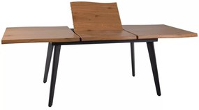 Rozkládací jídelní stůl Fresno 150/210 cm dub přírodní/černý