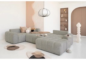 Svetlohnedá rozkladacia modulárna rohová pohovka s úložným priestorom (ľavý roh) Lulu – Miuform