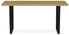 Autronic BONTEC Jedálenský stôl 160x80cm, lamino, sivý dub, HT-R5216 GREY Farba: Hnedá