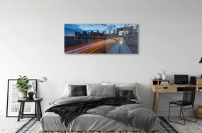 Obraz na akrylátovom skle Mrakodrapy bridge river 120x60 cm