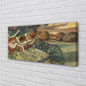 Obraz canvas Balerínky tanec v lese 140x70 cm