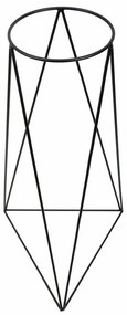 STOJAN NA KVETINÁČ TRIANGLE 90X50X24 CM ČIERNA