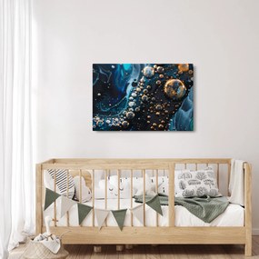 Obraz - Atramentové kvapky (90x60 cm)