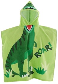 Zelené bavlnené detské pončo Dinosaur – Catherine Lansfield