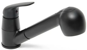 Ceramia S-Line Pro drezová batéria s vyťahovacou spŕškou, 2 prúdy čierna matná SIKOBSLPRO283C