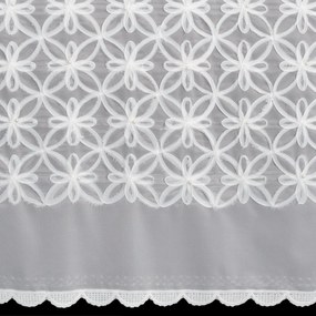 ZÁCLONA NA KRÚŽKOCH EVA MINGE LIWIA 140X250 CM BIELA