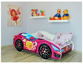 Detská posteľ Racing ružový 160x80