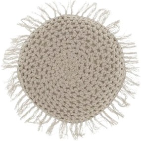 Okrúhly dekoračný vankúš TUFO 45 cm, sivý