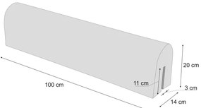 Chránič na detskú postieľku medveď a líška, 100 cm