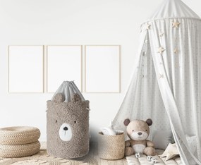 Detský kôš BEAR BOUCLE Rozmer: 35x45 cm