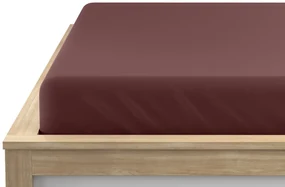 Jersey plachta EXCLUSIVE tmavohnedá 90 x 200 cm