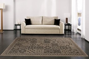 Koberec Floorlux 20369 Coffee / čierny