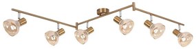 Rabalux 5553 - Bodové svietidlo HOLLY 6xE14/40W/230V zlatá