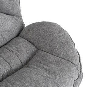 Relaxačné otočné kreslo DALILA sivé