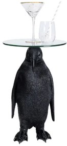 Animal Ms Penguin príručný stolík čierny Ø32 cm