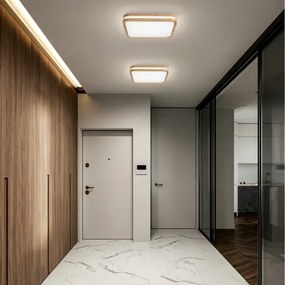 Brilagi - LED stmievateľné svietidlo MOLINA SQUARE LED/48W/230V dub 40x40 cm + diaľkové ovládanie