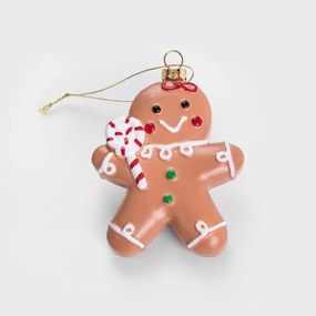 Vianočná ozdoba EVI RED perníček 710155