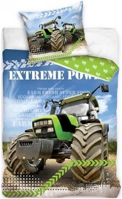 Bavlnené posteľné obliečky Traktor - Extreme Power - 100% bavlna Renforcé - 70 x 90 cm + 140 x 200 cm