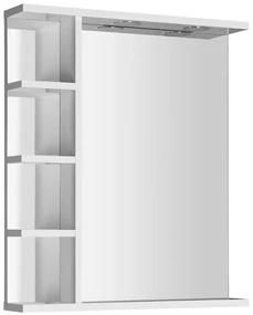 Aqualine Aqualine, KORIN zrkadlo s LED osvetlením a poličkami 60x70x12cm, KO370