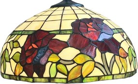 Stolné svietidlo Tiffany vitráž ROSE stojan Deluxe Ø36*60