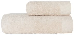 Bavlnený froté uterák BOHO 70x140 cm krémový