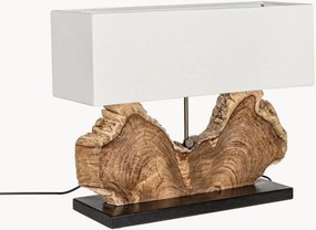 Stolová lampa z tíkového dreva Naga