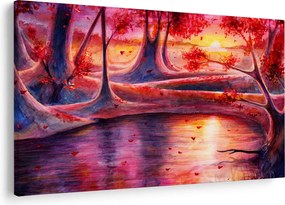 Obraz čarovného lesa (90x60 cm)