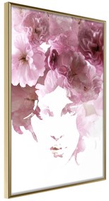 Artgeist Plagát - Flowery Look [Poster] Veľkosť: 20x30, Verzia: Zlatý rám