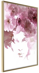 Artgeist Plagát - Flowery Look [Poster] Veľkosť: 30x45, Verzia: Zlatý rám