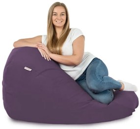 Plyšový sedací vak SAKO fialový