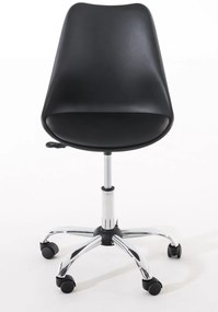 Kancelárska pracovná stolička Pegleg plastová 191398301 - Čierna