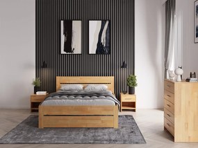 Vysoká posteľ z bukového dreva 140x200 cm Bilbao