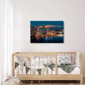 Obraz nočného mesta (90x60 cm)