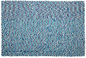 Koberec 160 x 230 cm modrá/biela AMDO Beliani